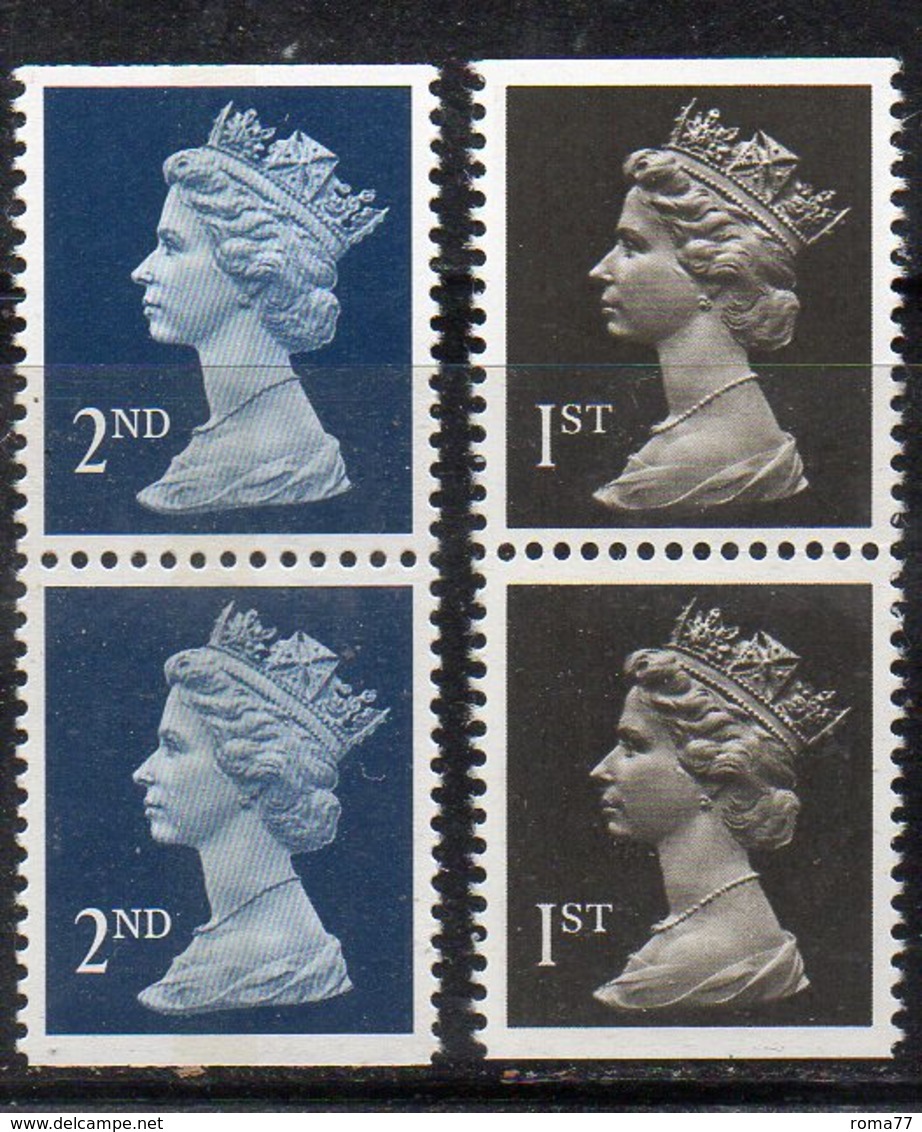 APR719 - GRAN BRETAGNA 1989, Machine Due Coppie Integre  ***  MNH  (2380A). - Neufs