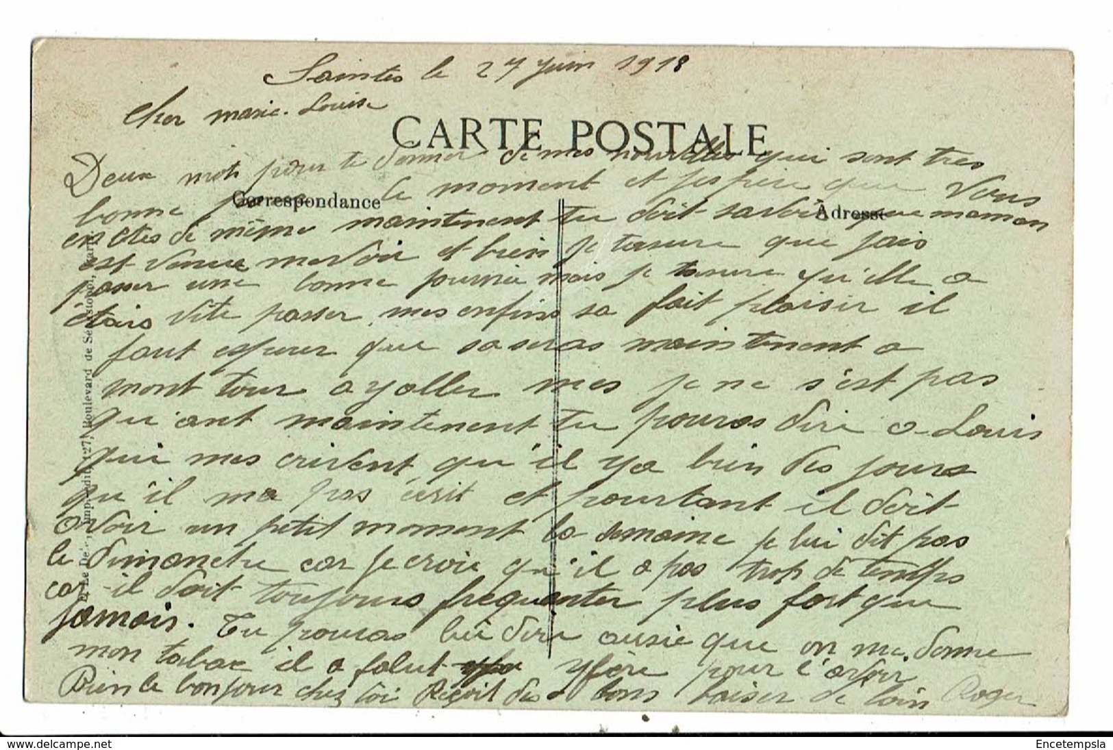 CPA-Carte Postale -France-Amitiés De Saintes--1918 VM11357 - Saintes