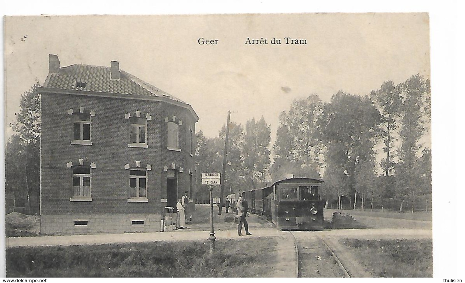 Geer  -arret Du Tram A Vapeur- Top Carte - Geer