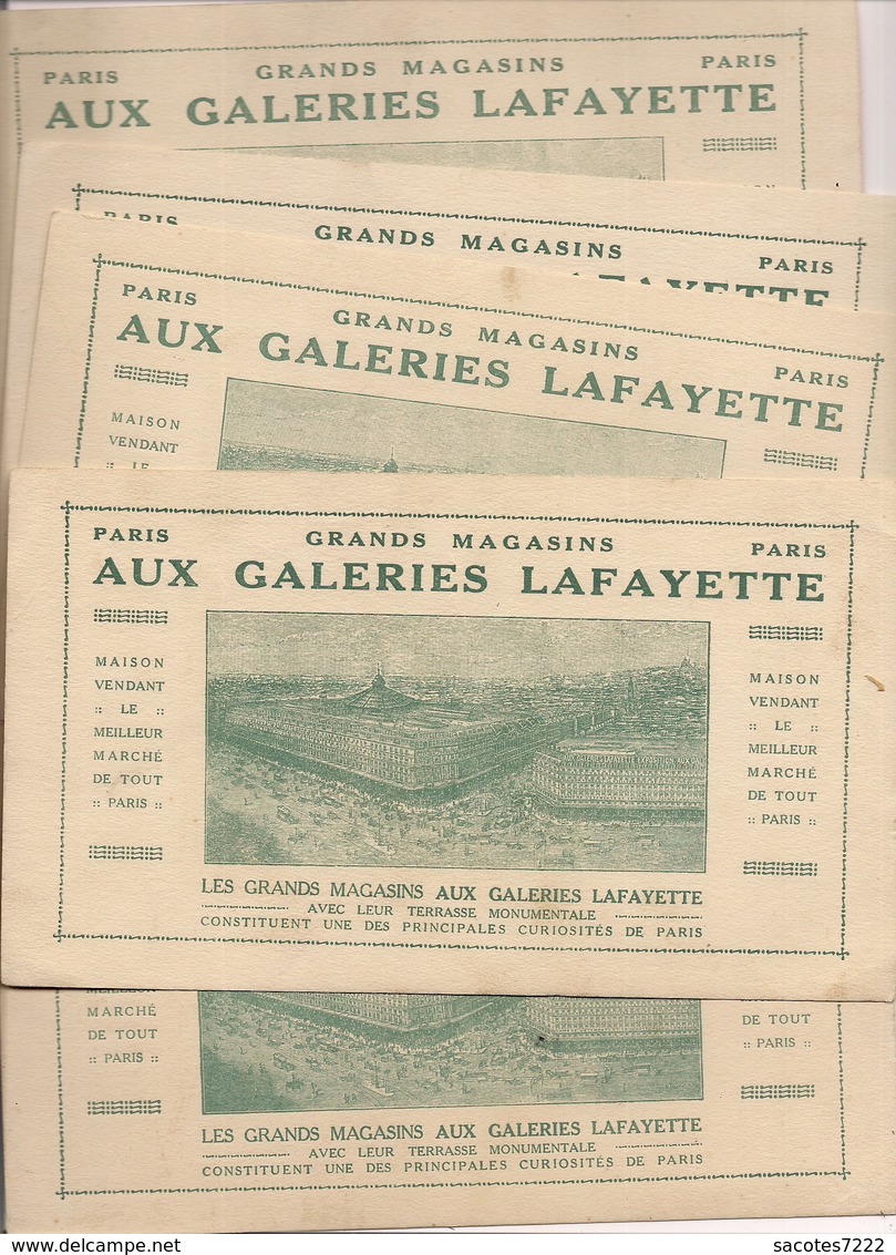 SERIE DE 6 CHROMOS AUX GALERIES  LAFAYETTE - LES CRIS DE PARIS - Coco Rémouleur Poissons Crême Beurre ... - Other & Unclassified