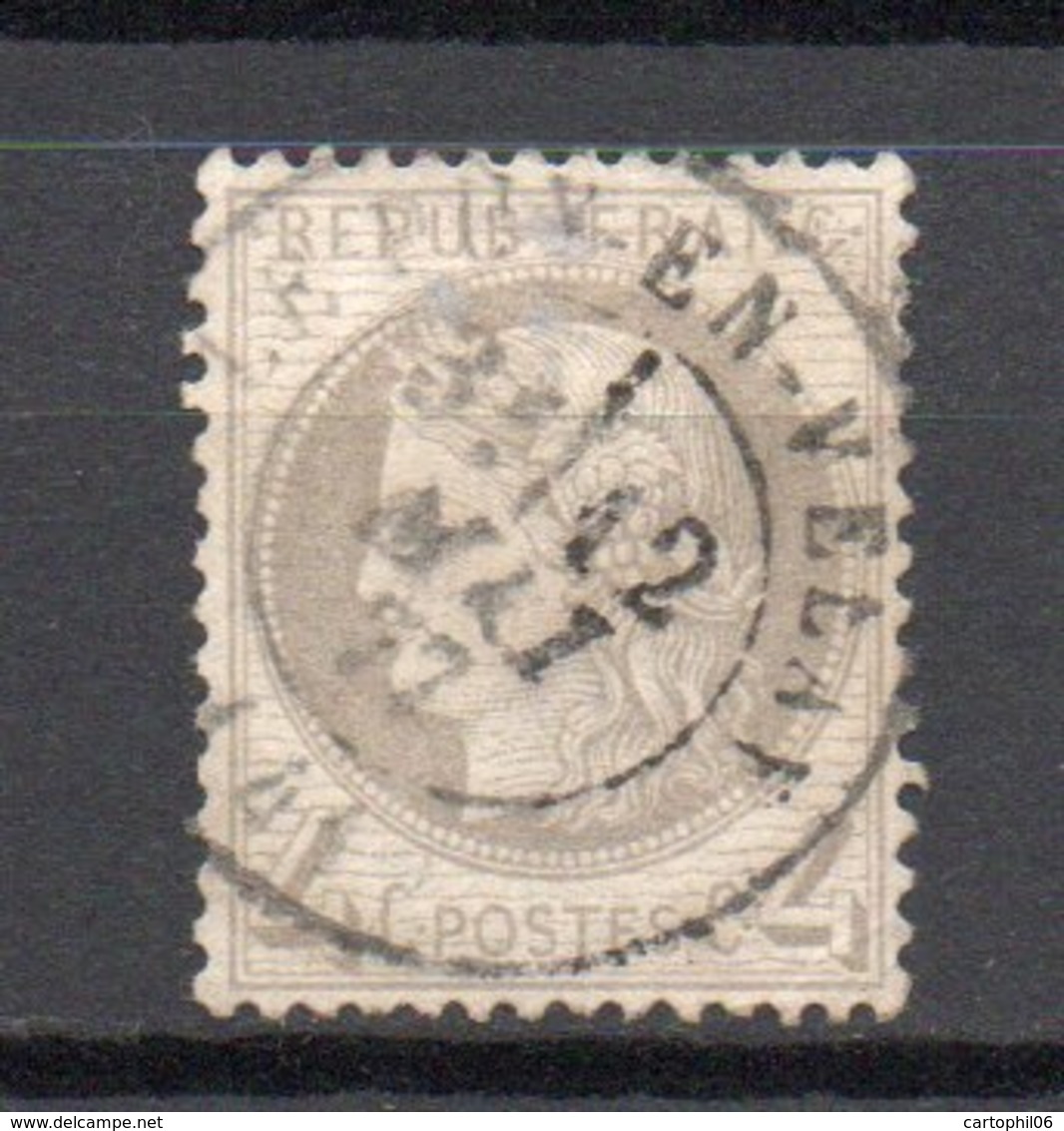 - FRANCE N° 52 Oblitéré CAD - 4 C. Gris Type Cérès 1872 - Cote 60 EUR - - 1871-1875 Cérès