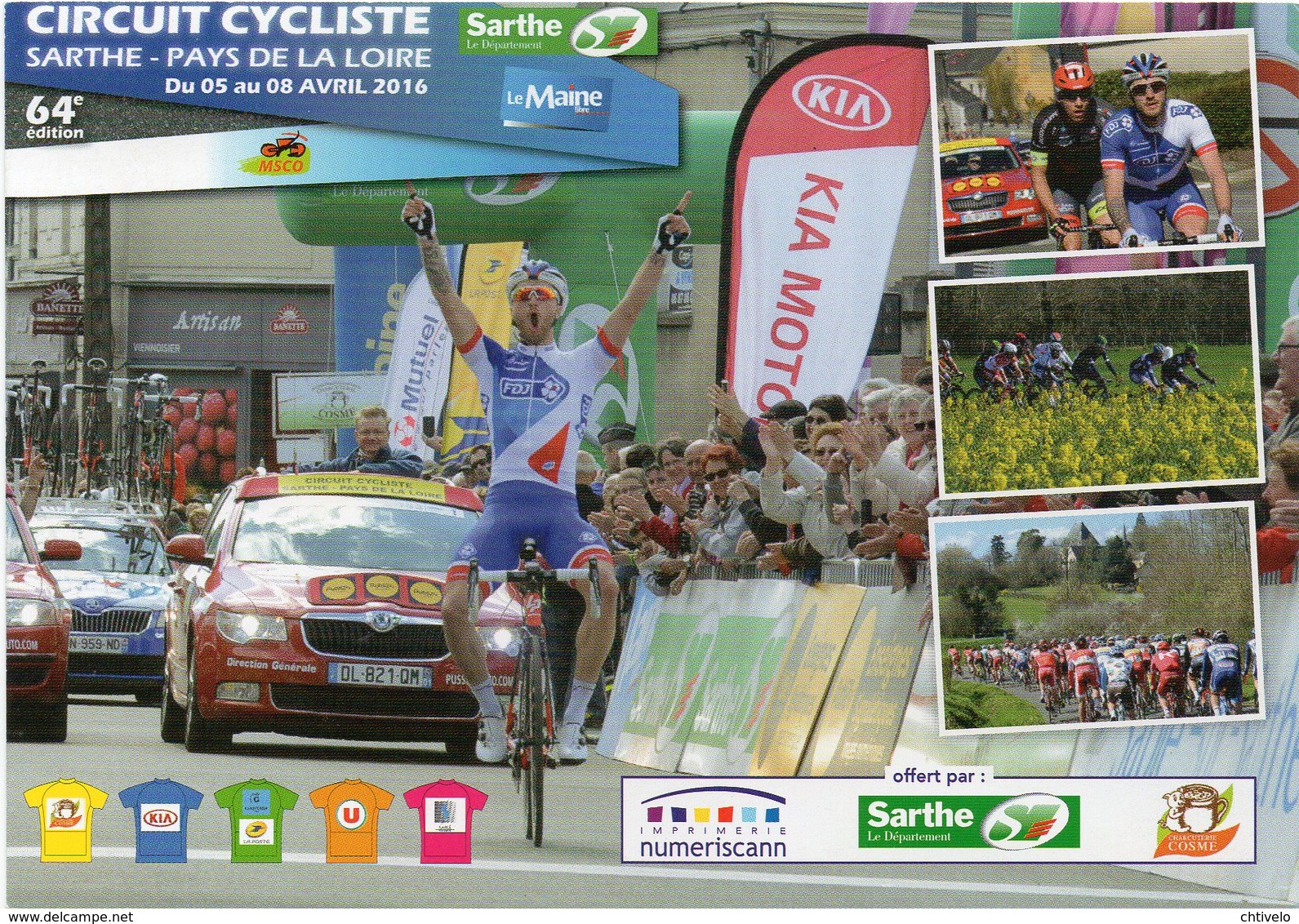 Cyclisme, Marc Fournier, Circuit De La Sarthe 2016 - Cyclisme