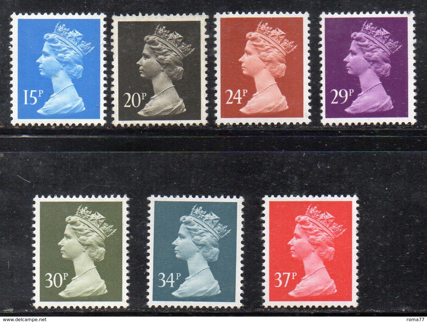 APR768 - GRAN BRETAGNA 1989, Machine Unificato N. 1400/1406  ***  MNH  (2380A). - Nuovi