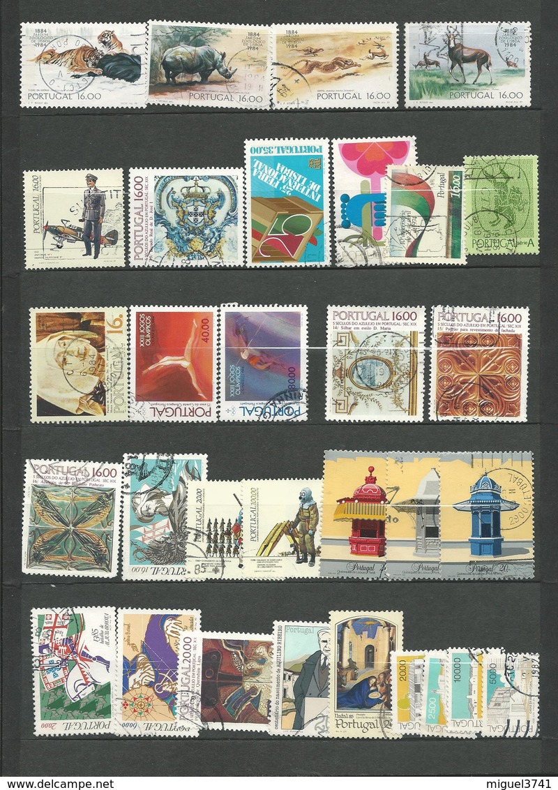 PORTUGAL 1984/1985 - 31  Timbres  Tous Differents Oblitere Voir Scan Lot 26 - Detail Annonce - Oblitérés