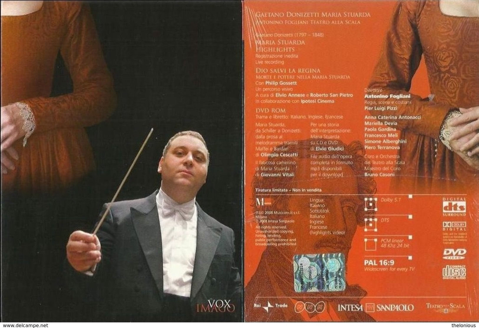 # Gaetano Donizetti - Maria Stuarda - Opera Lirica (DVD + CD Nuovo Sigillato) - Conciertos Y Música
