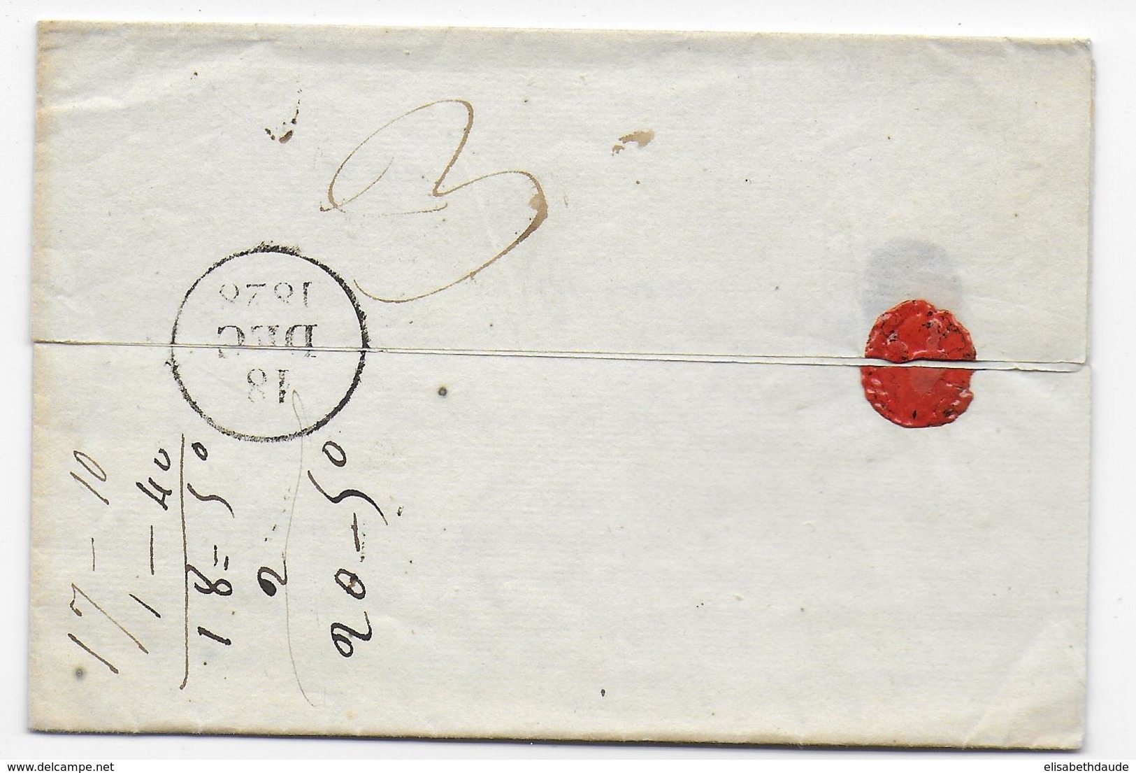 1828 - PUY DE DOME - LETTRE De AMBERT Avec MARQUE De PORT PAYE SUPERBE ! => RIOM - 1801-1848: Voorlopers XIX