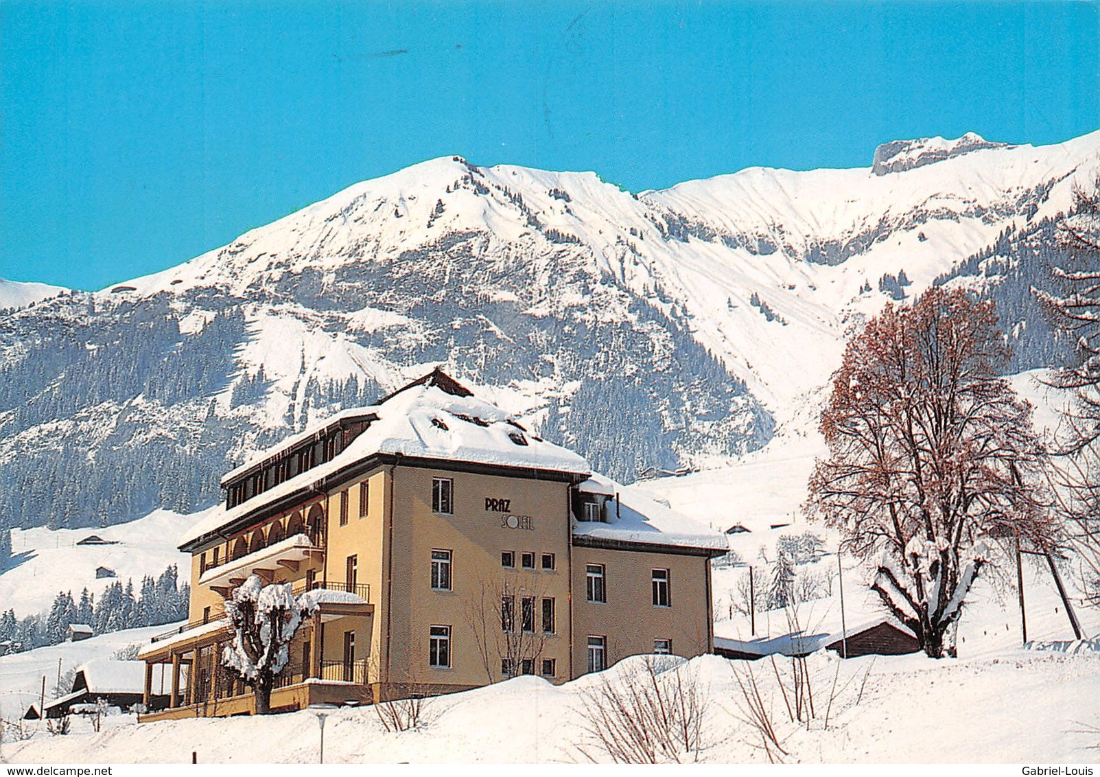 Maison D'accueil Praz-Soleil - Château-d'Oex (15 X 10 Cm ) - La Praz