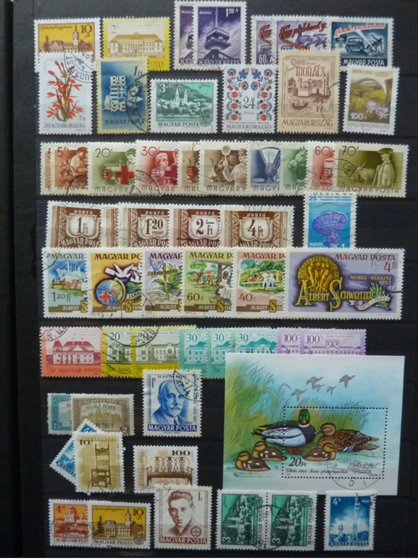 World,Motief/Motiv/Thematics/Topics/East-Europe in 5 stockbooks+approx. 550 grams off paper stamps!