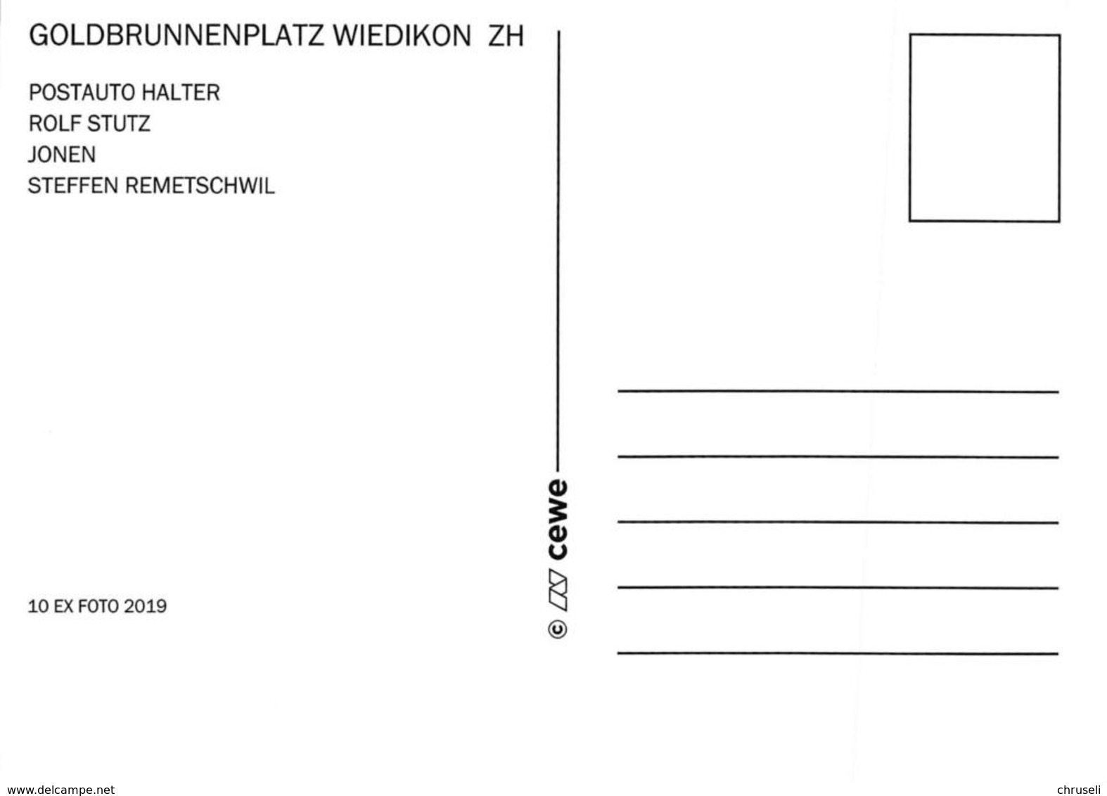 Wiedikon 5 Bild Postauto  Limitierte Auflage! - Wiedikon