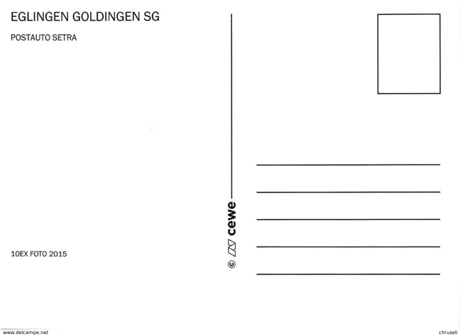 Egligen Goldingen SG   Postauto  Limitierte Auflage! - Goldingen