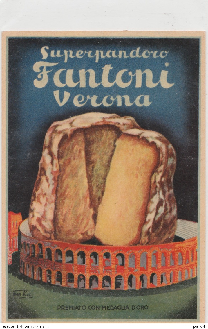 Cartolina - Pandoro Fantoni - Verona (pubblicitaria) - Pubblicitari