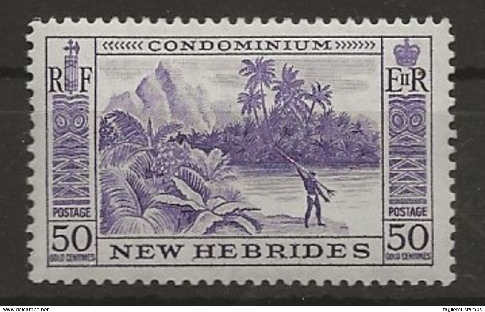 New Hebrides, 1957, SG  91, Mint Hinged - Neufs
