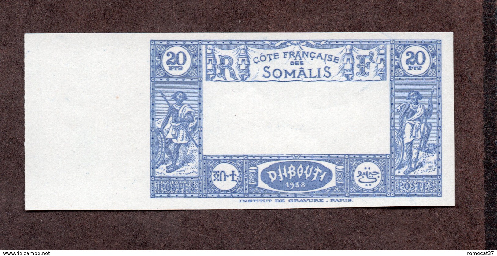 Cote Des Somalis N°169a Essai De Couleur Nsg TB!!RARE - Neufs