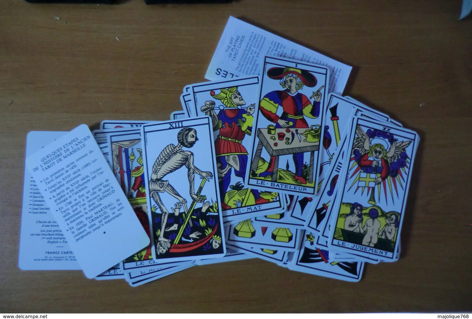 Jeux De Carte Ancien Tarot De Marseille De Marque Grimaud - Complet - - Tarot-Karten