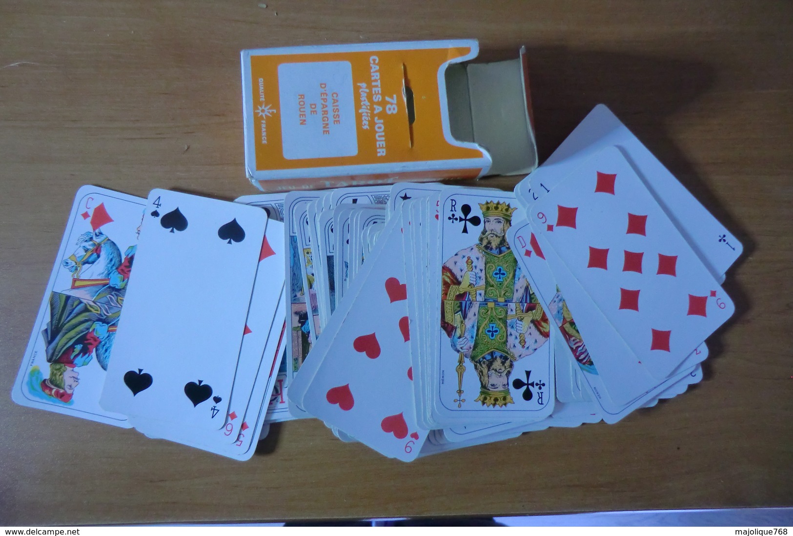 Jeux De Tarot De 78 Cartes à Jouer Plastifiées Offert Par La Caisse D'épargne De Rouen - Complet - - Tarot