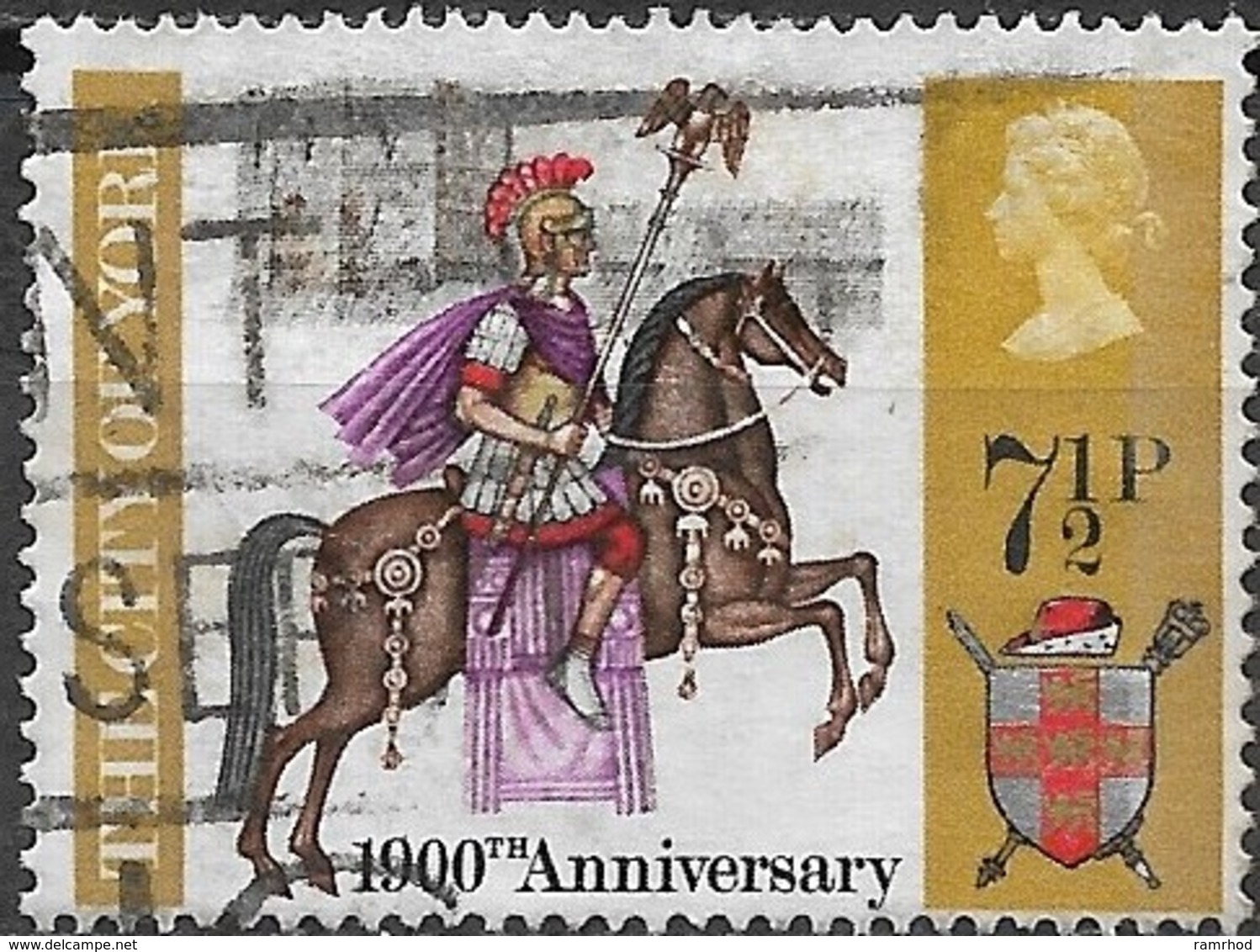 GREAT BRITAIN 1971 British Anniversaries - 7 1/2 P - Roman Centurion AVU - Usati