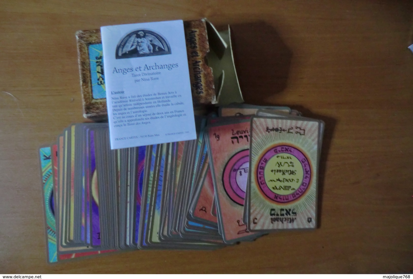 Jeux De Tarot Divinatoire Anges Et Archanges Par Nina Rave - Complet 81 Cartes Et Le Petit Livret - - Tarots