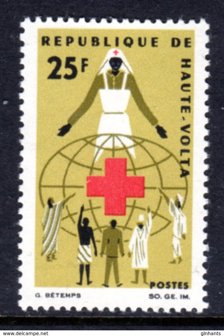 UPPER VOLTA - 1966 RED CROSS 25F STAMP FINE MNH ** SG 196 - Alto Volta (1958-1984)