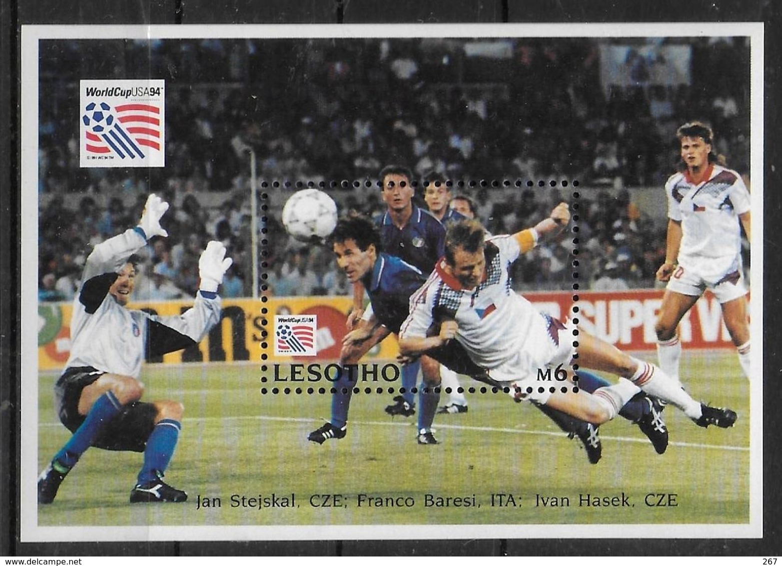 LESOTHO   BF 114 * * ( Cote 8.50e )   Cup 1994  Football Soccer Fussball - 1994 – USA