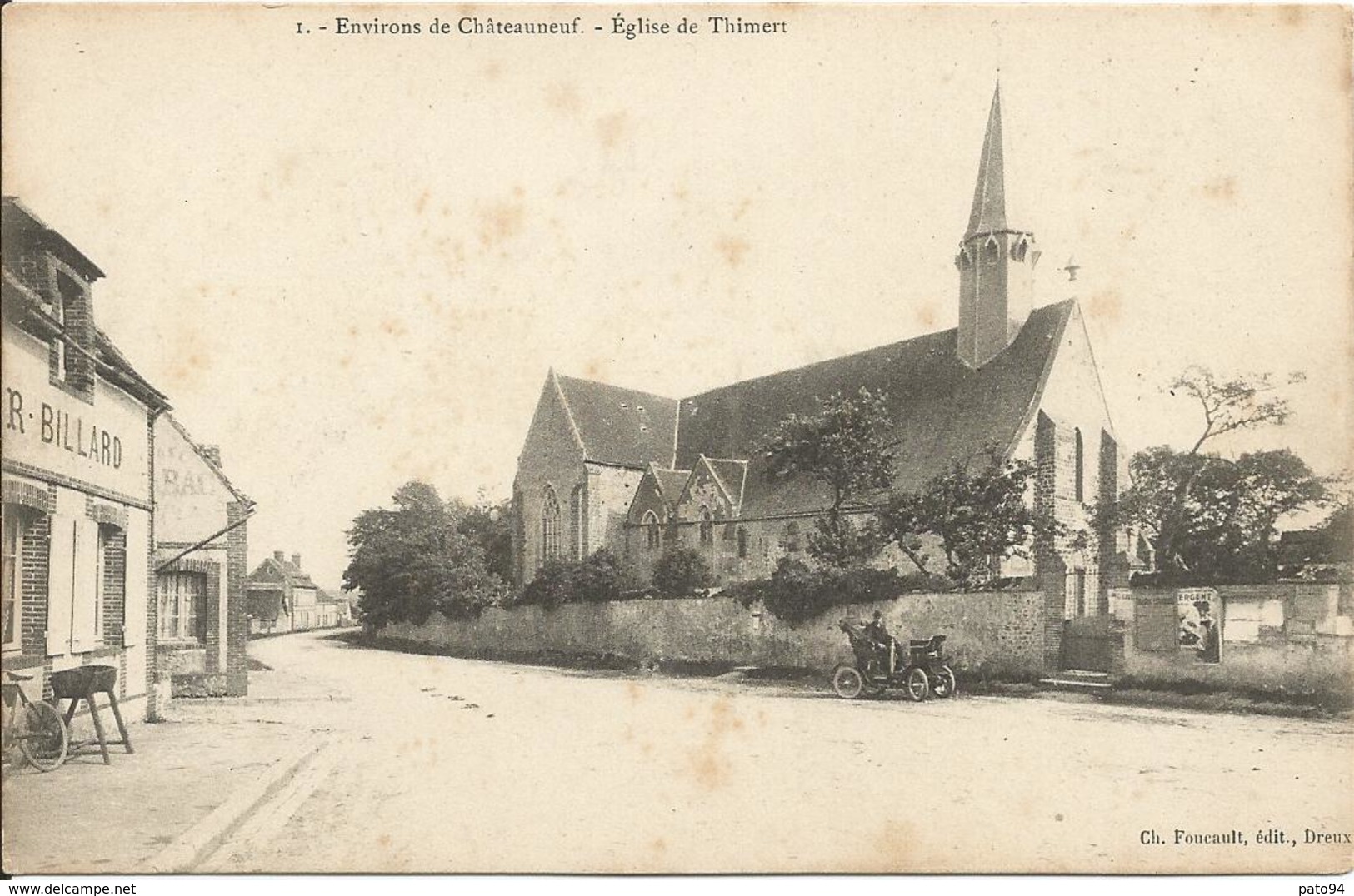 28  -  Environs  De  Chateauneuf  -  Eglise  De  THIMERT  /  Automobile - Autres & Non Classés