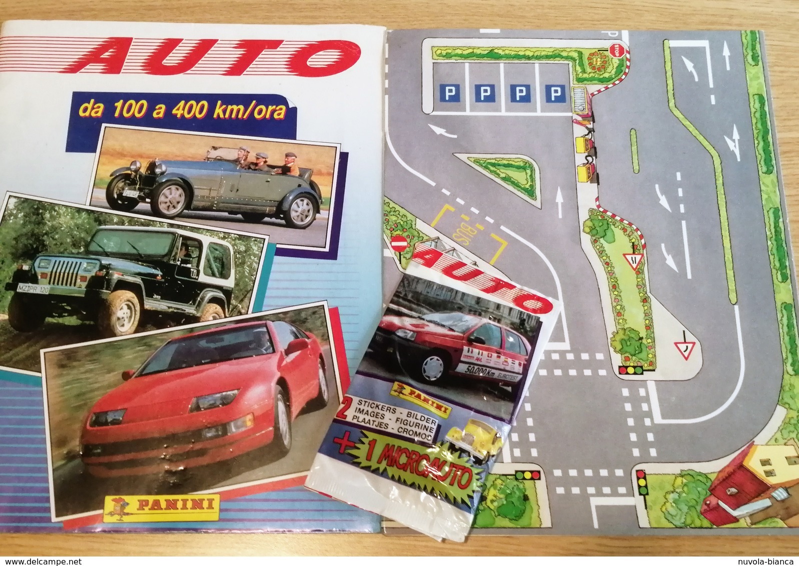 Auto Da 100 A 400 Km/ora Album Vuoto+tabellone Pista+bustina Chiusa Panini 1991 - Edizione Italiana