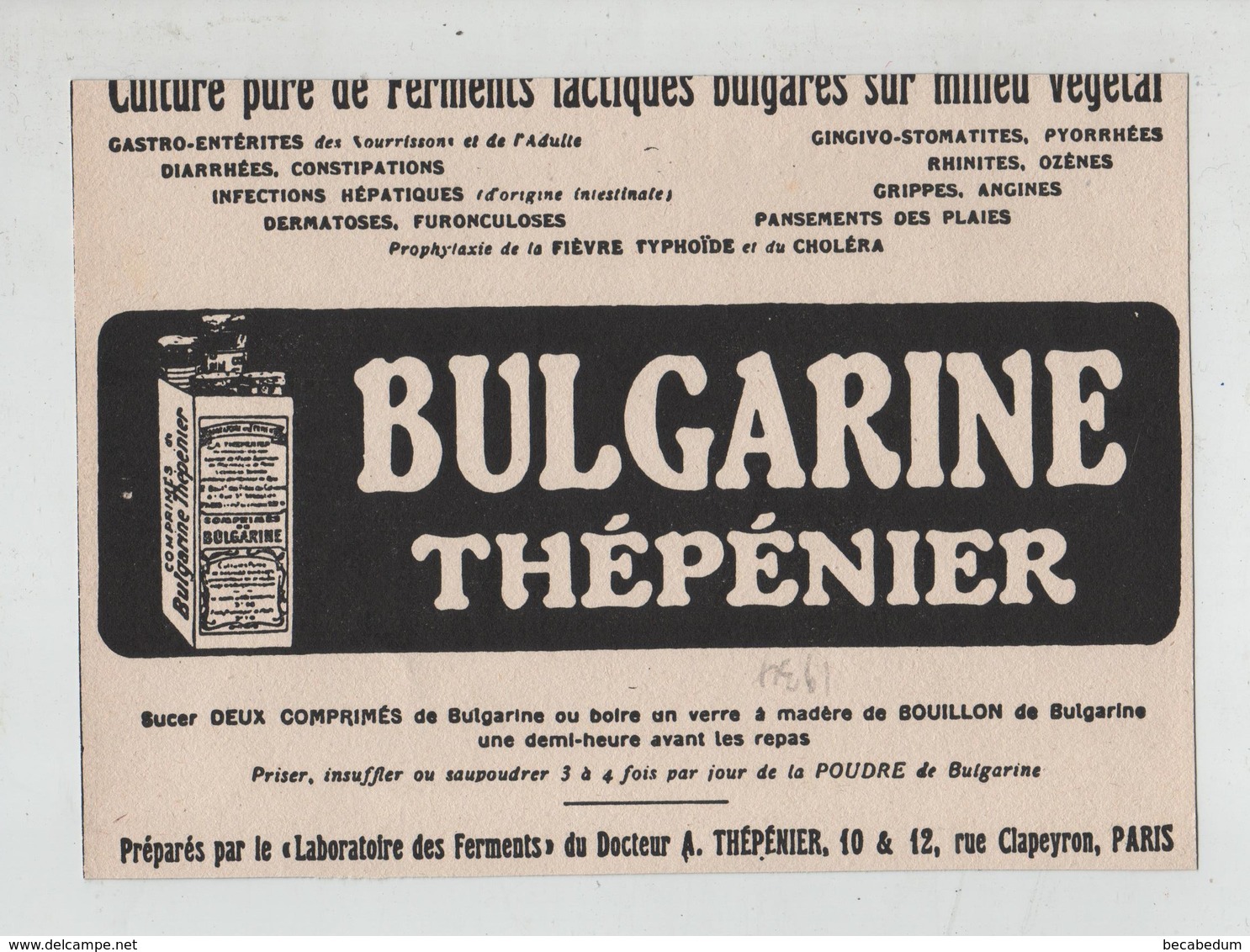 Publicité 1934 Anaquintine Lescène Balsamol Titine Poulbot Paris - Advertising