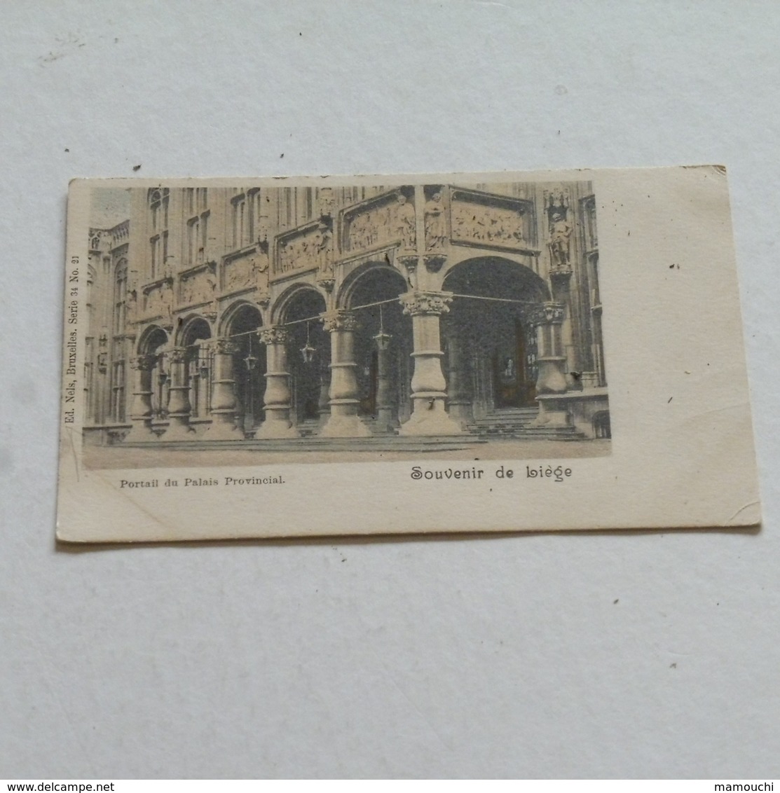 LIEGE - Souvenir De Liege  -- Portail Du Palais Provincial . NELS Coul  Serie 34 N 21. - Liege