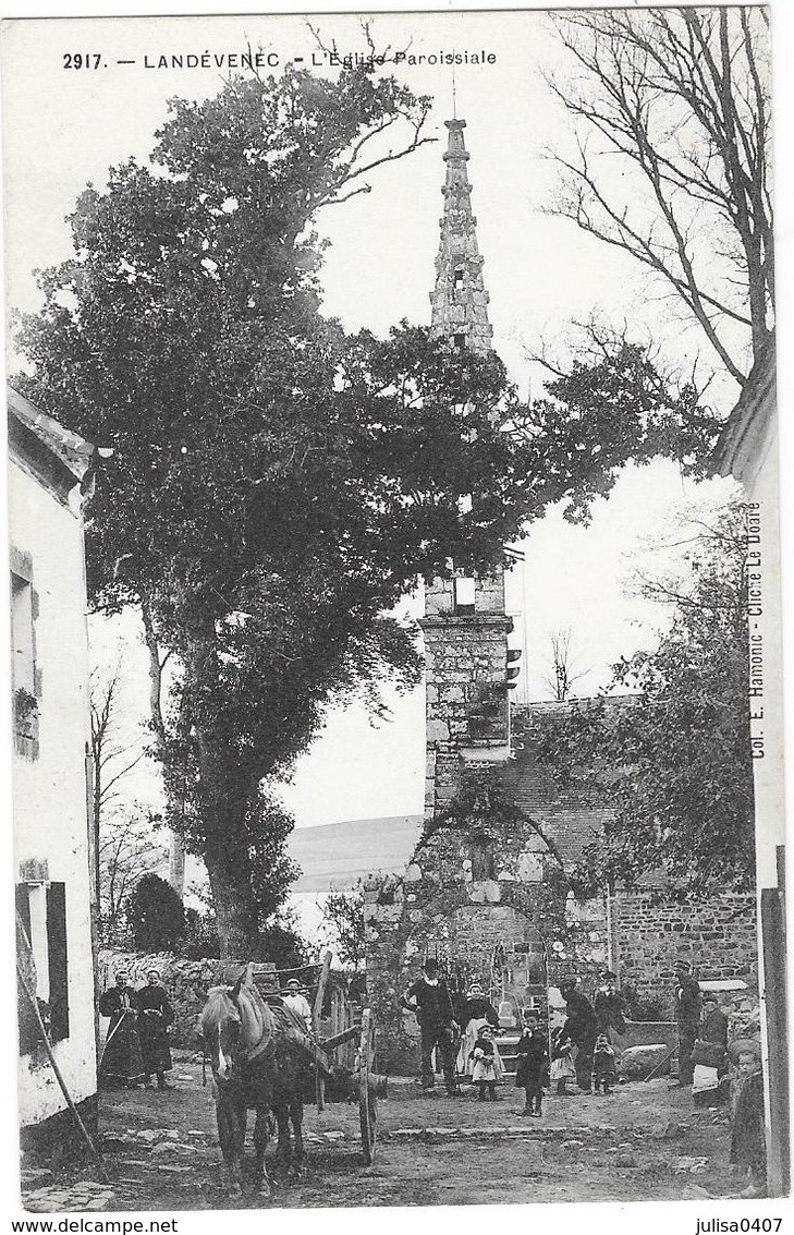 LANDEVENNEC (29) église Paroissiale Attelage Belle Animation - Landévennec