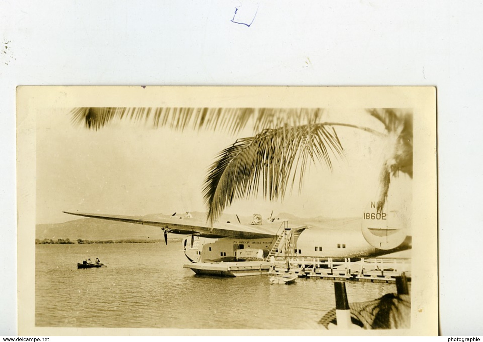 Aviation Hydravion Pan American Airlines California Clipper NC18602 Ancienne Photo 1935 - Luftfahrt