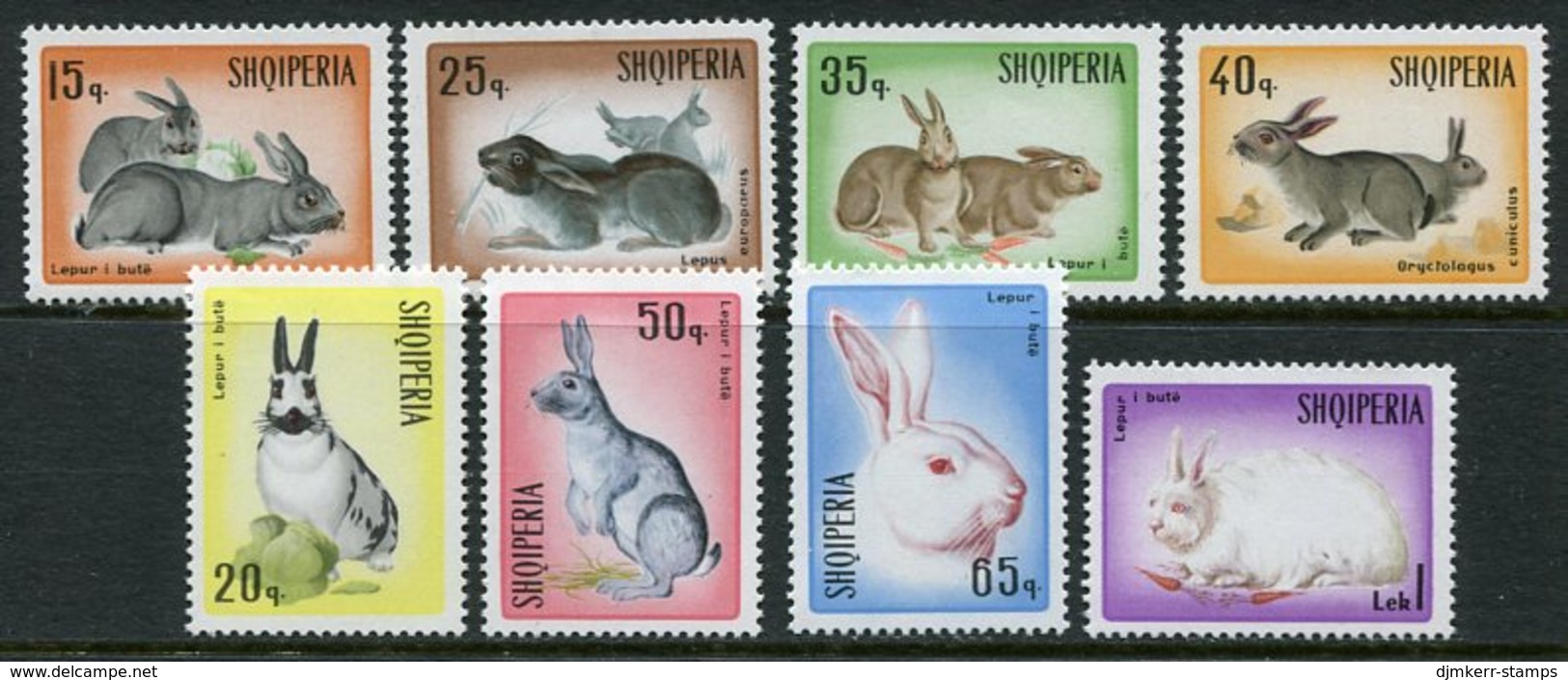 ALBANIA 1967 Hares And Rabbits MNH / **.  Michel 1193-200 - Albanien