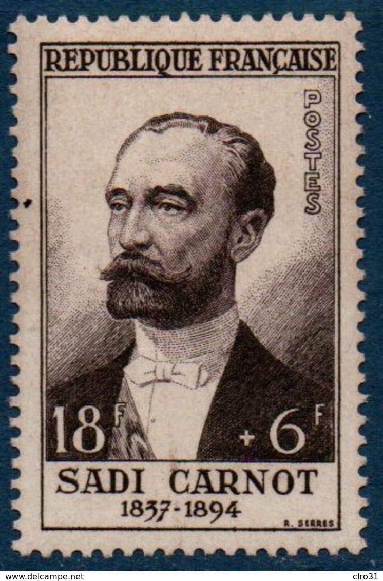 FR 1954 Célébrités Du 13ème Au 20ème  Siècle :  Sadi Carnot  N°YT  991 ** MNH - Neufs