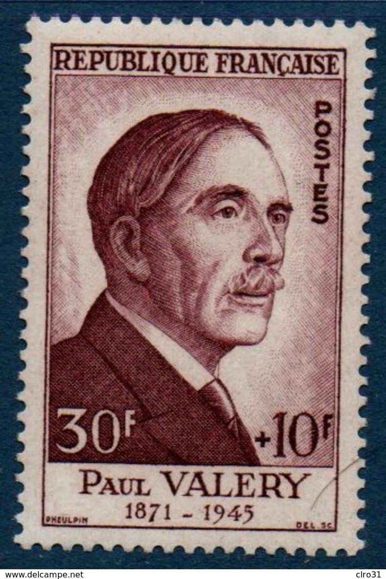 FR 1954 Célébrités Du 13ème Au 20ème  Siècle :   Paul Valéry  N°YT  994 ** MNH - Neufs