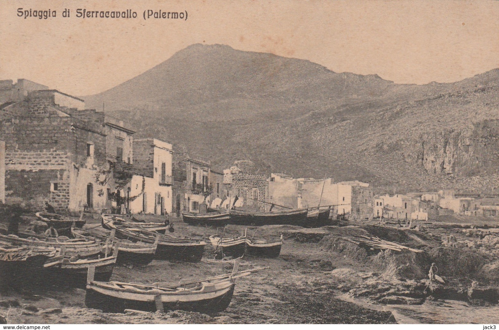 Cartolina - Palermo - Spiaggia Di Sferracavallo - Palermo