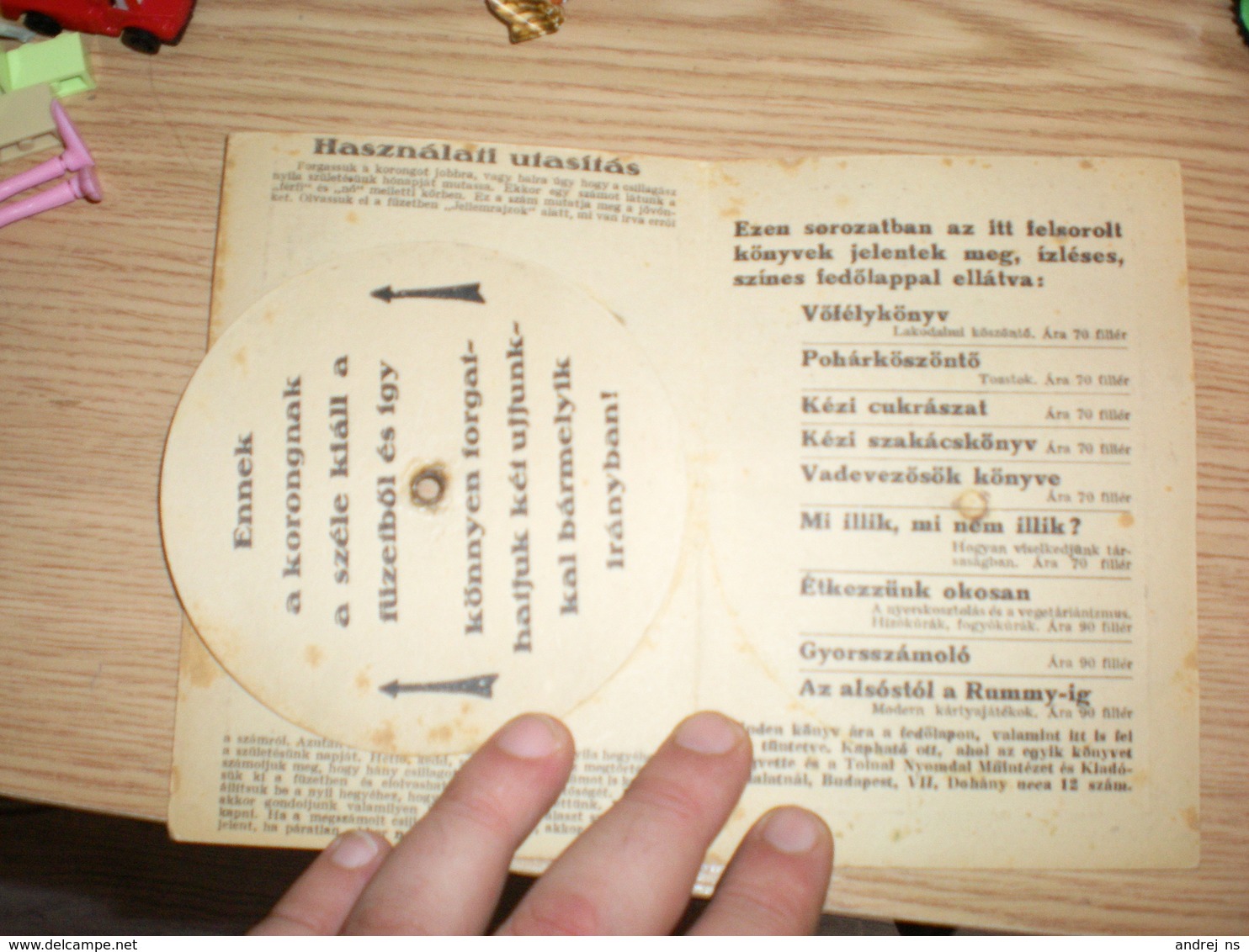 Hungari Divination Augury Fortune-telling Predicting Fate Horoscope  Horoszkop Vagy Csillagjoslas Mindenki Szamara Old - Non Classificati