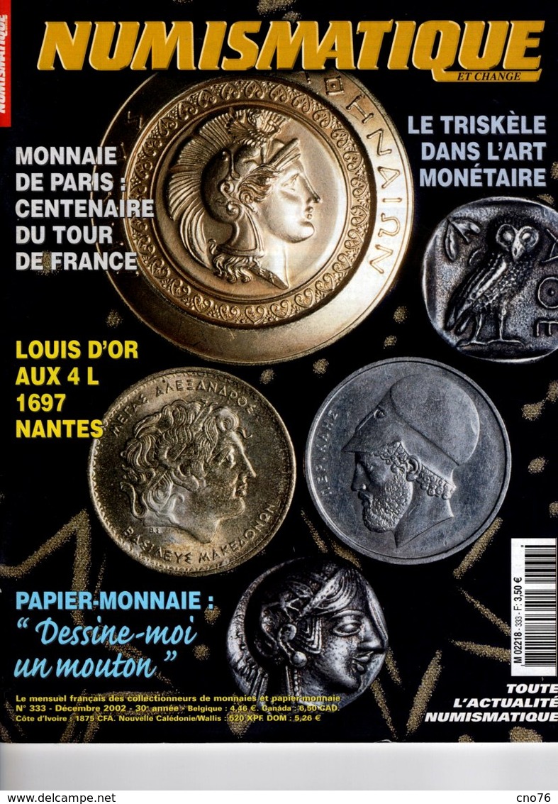 Numismatique Et Change Revue Mensuelle Année 2002 Ensemble De 11 Numéros  En Excellent état - Französisch