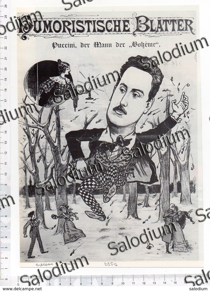 GIACOMO PUCCINI Musica Music -  Immagine Ritagliata Da Pubblicazione - CROPPED IMAGE - Other & Unclassified