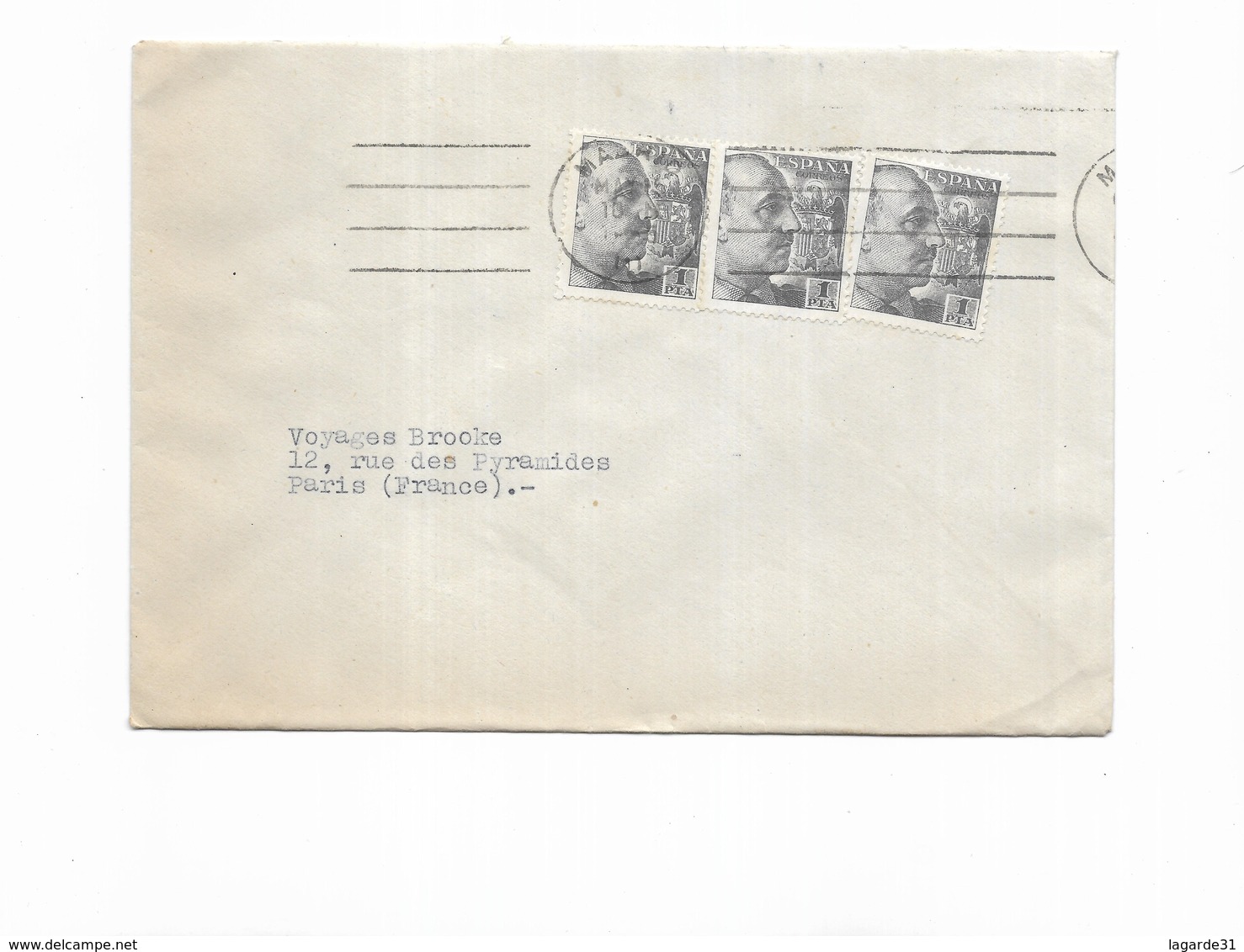 1955 Espagne Hotel Emperador Madrid - Franking Machines (EMA)