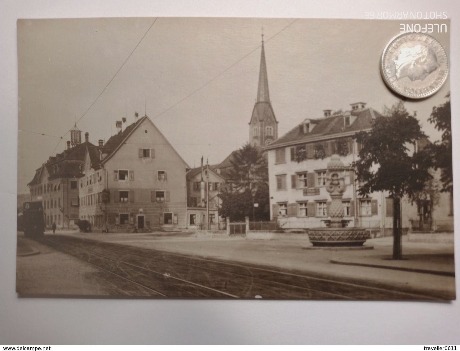 St. Finden SG, Strasseszene, Gasthaus,Strassenbahn, 1915 - Altri & Non Classificati