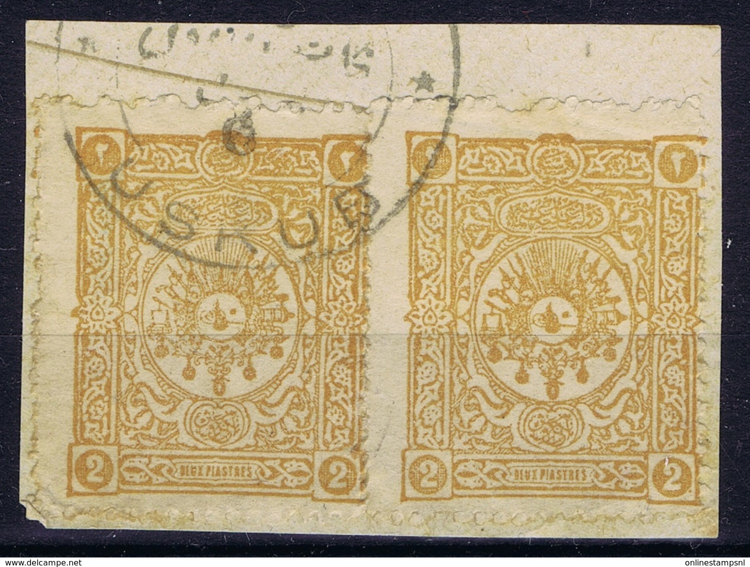 Ottoman Stamps With European CanceL  USKUB B SKOPJE NORTH MACEDONIA Signiert /signed/ Signé - Gebraucht