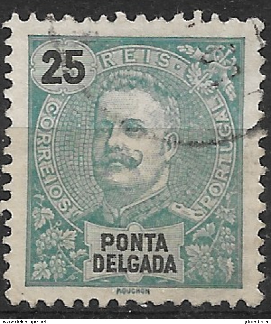 Ponta Delgada – 1897 King Carlos 25 Réis - Ponta Delgada