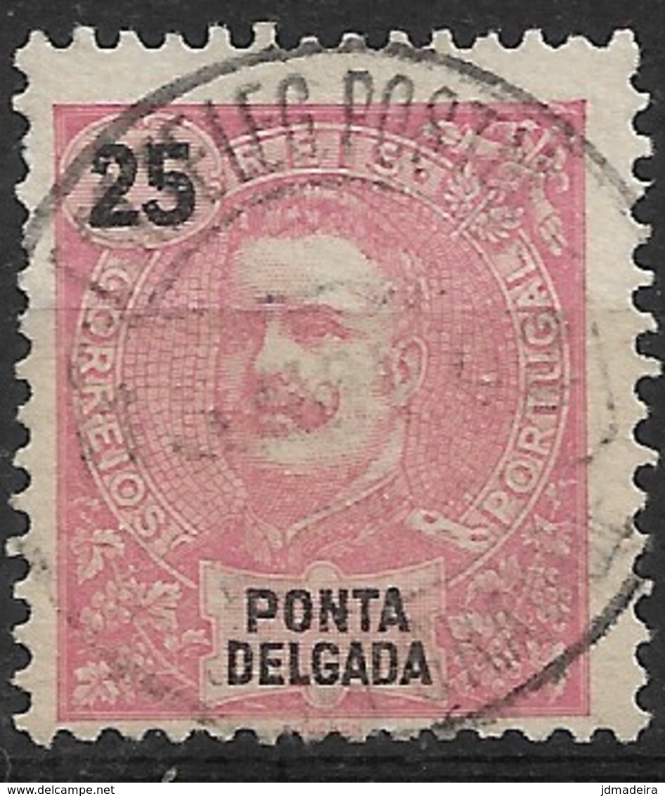 Ponta Delgada – 1898 King Carlos 25 Réis - Ponta Delgada