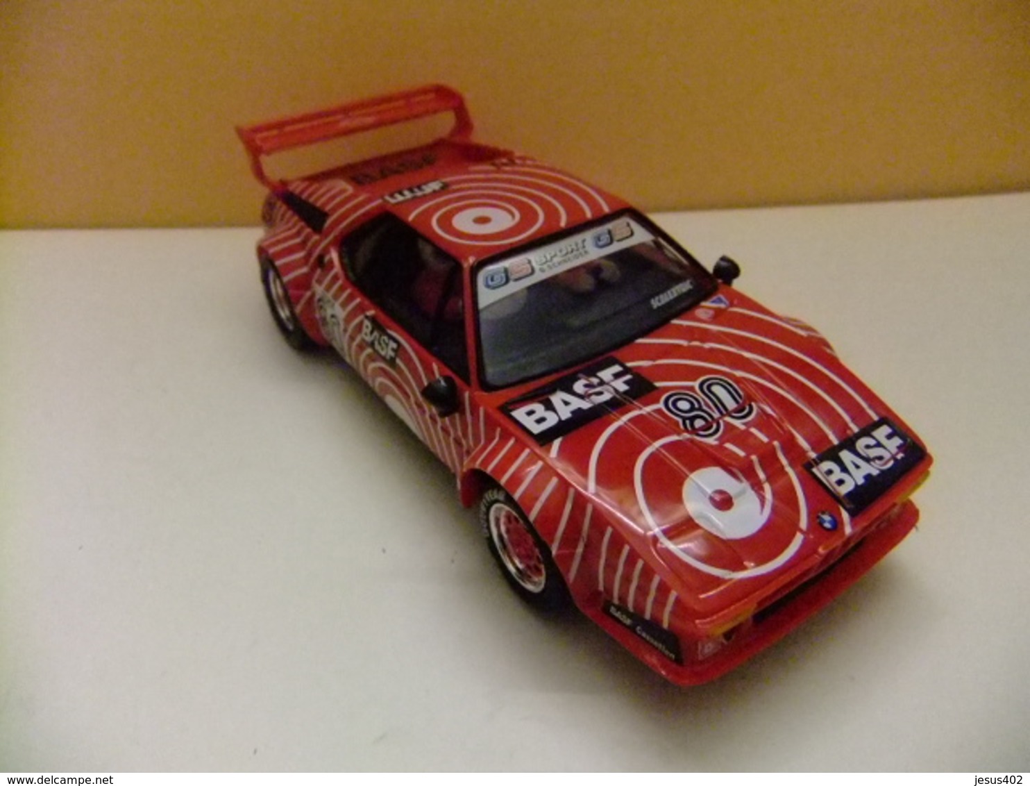 SCALEXTRIC BMW M 1 Sponsor BASF Coche Completo Y Poco Usado - Circuitos Automóviles