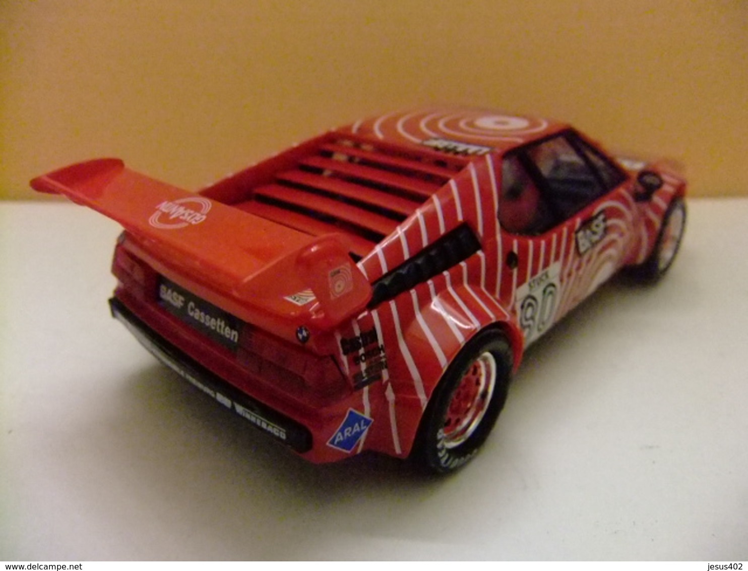 SCALEXTRIC BMW M 1 Sponsor BASF Coche Completo Y Poco Usado - Circuitos Automóviles