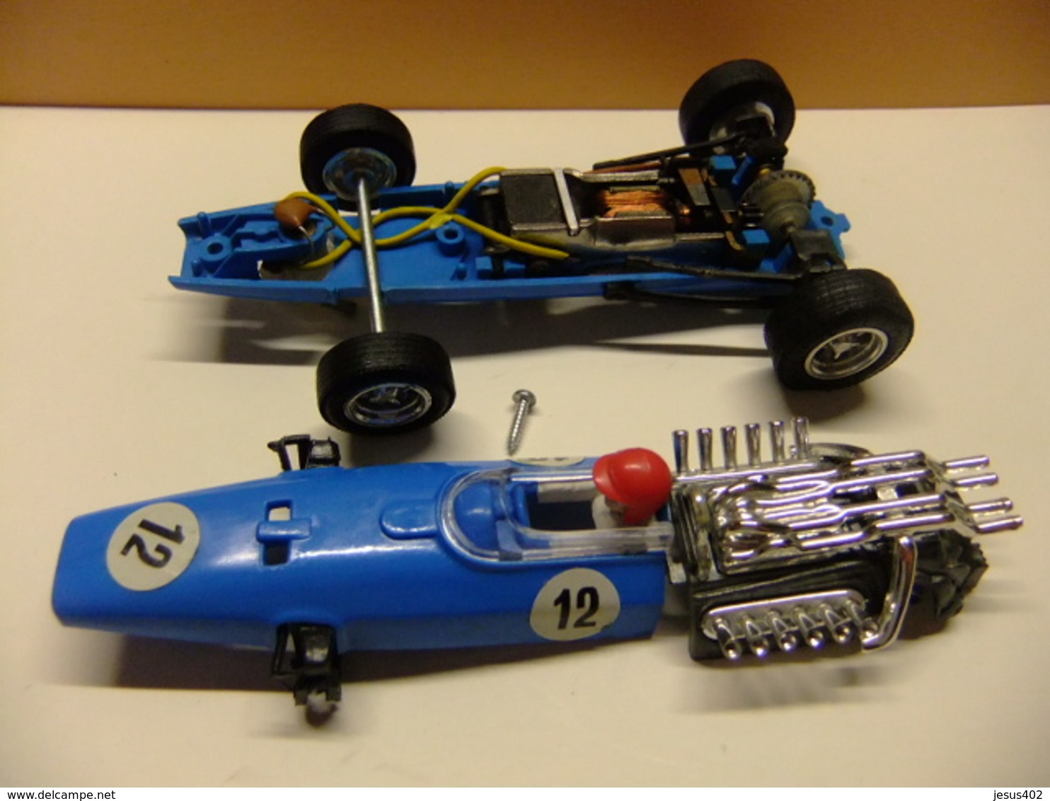 Scalextric Exin Honda F1  Primera Serie Bleu Ref. C 36 Fabriqué en Espagne