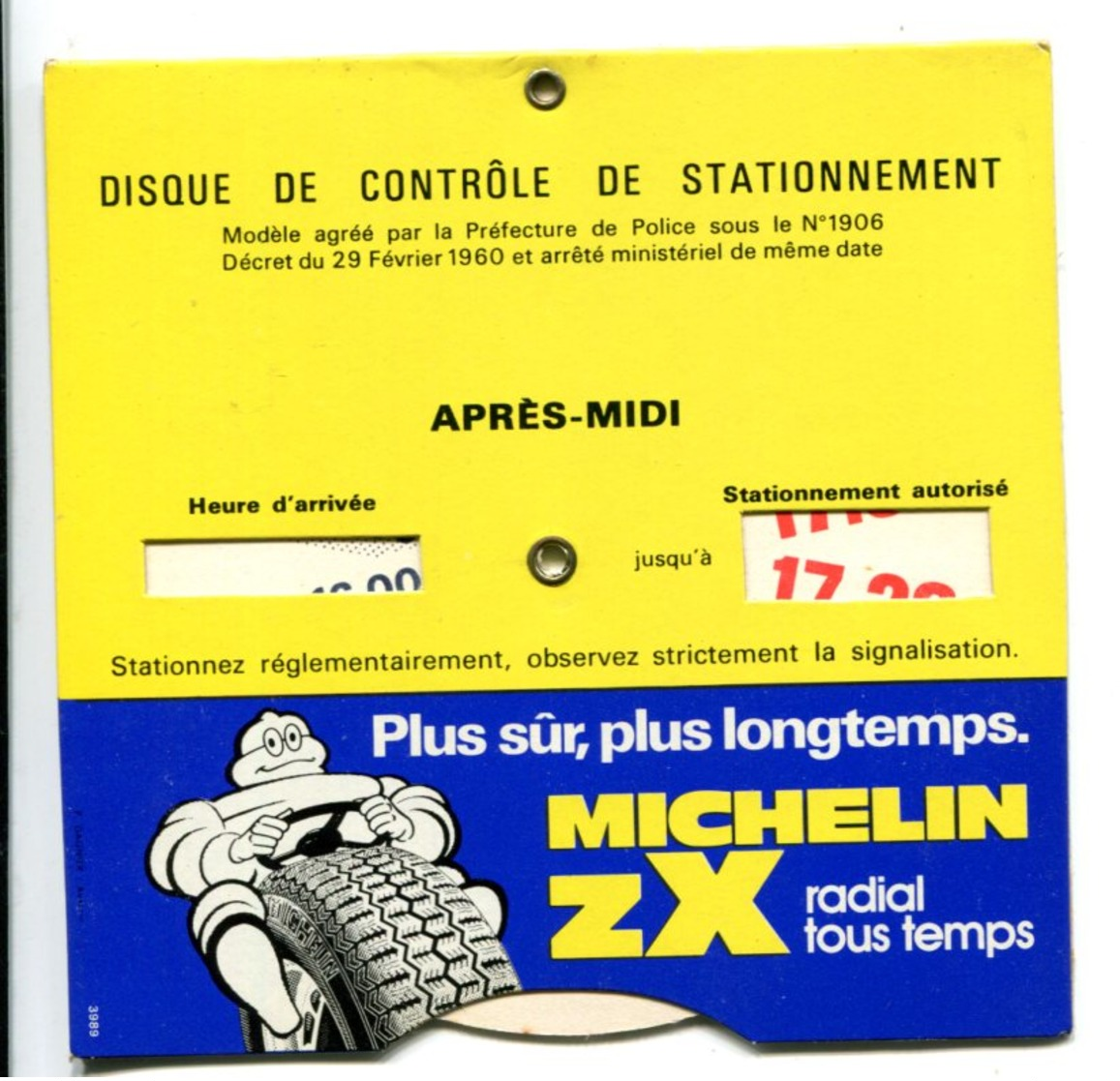 Disque De Stationnement - MICHELIN  Zx Pneu Radial - Automobile - F1
