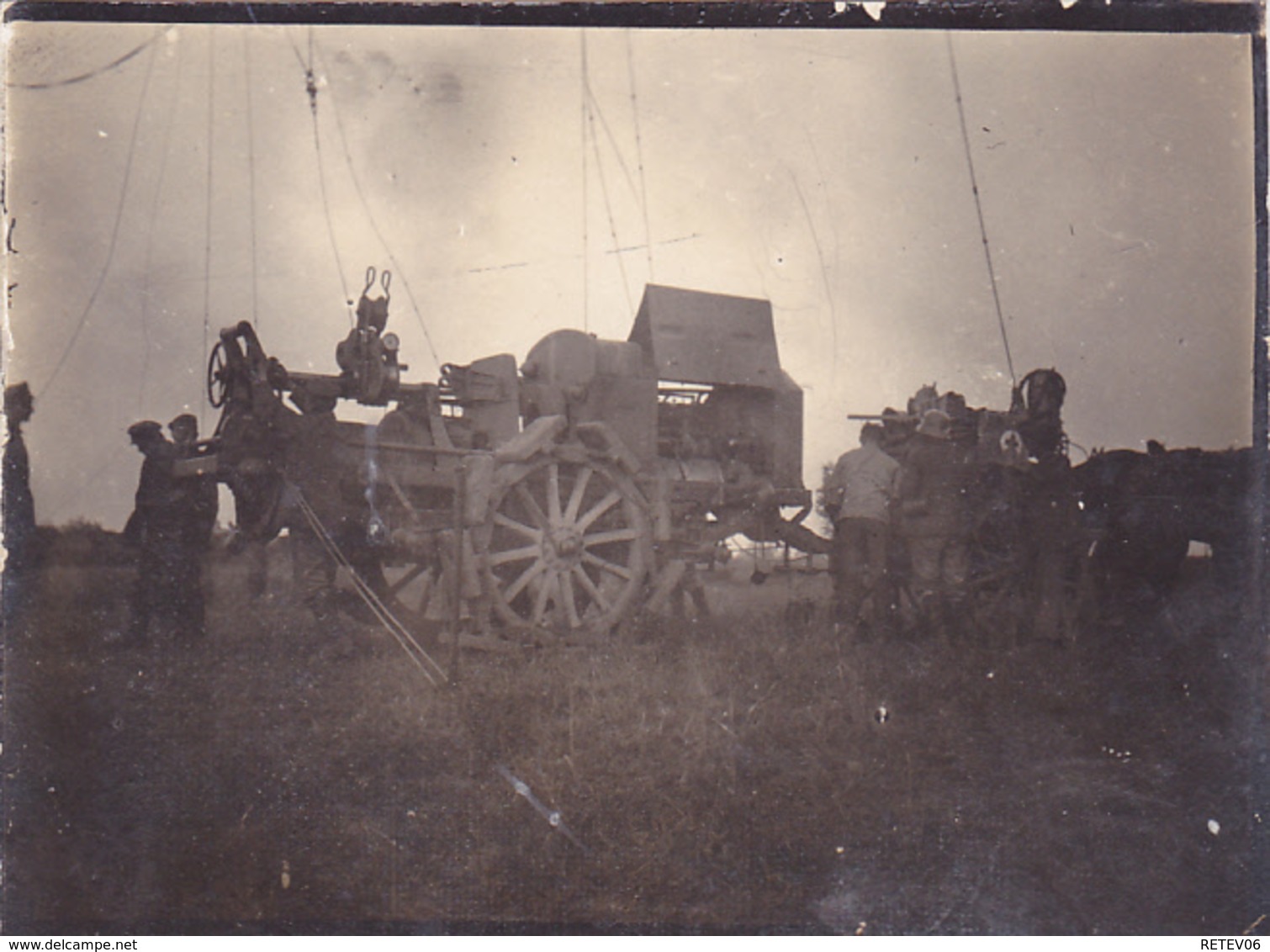 4 X Photo Ballon Franz. Flandern    Carte Photo Allemande 1° Guerre - War 1914-18