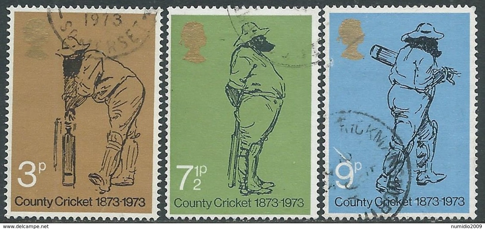 1973 GRAN BRETAGNA USATO COUNTRY CRICKET - RC5-7 - Usati