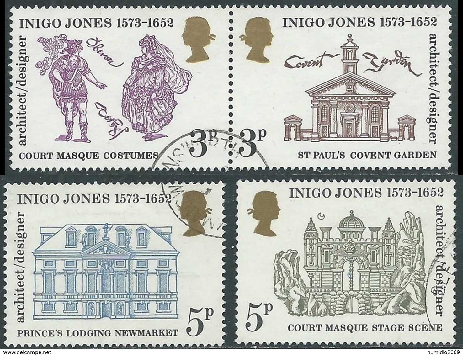 1973 GRAN BRETAGNA USATO INIGO JONES - RC5-4 - Usati