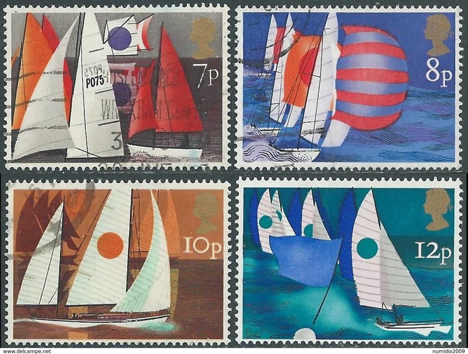 1975 GRAN BRETAGNA USATO LO SPORT DELLA VELA - RC5-6 - Usati