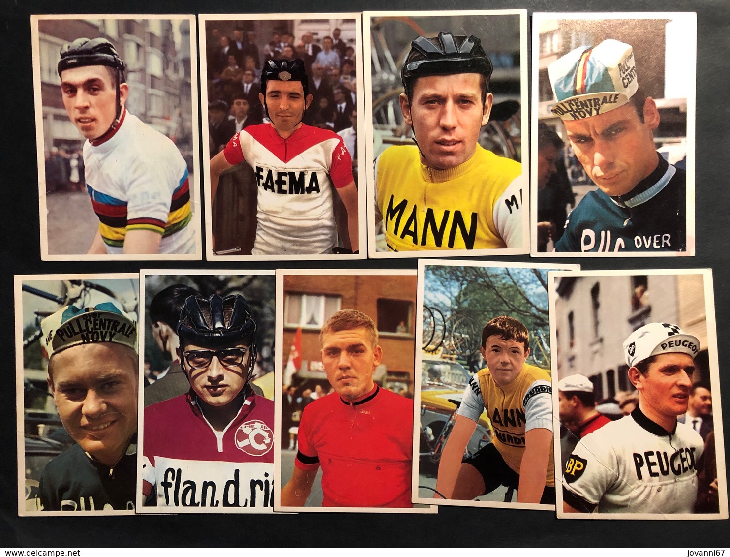 9 Cartes / Cards -  Cyclists - Cyclisme - Ciclismo -wielrennen - Cycling